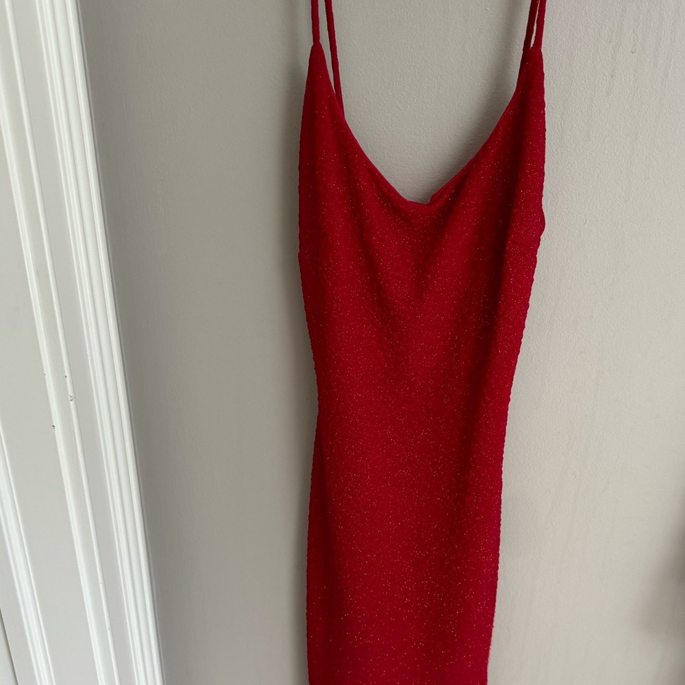 Dress with slit